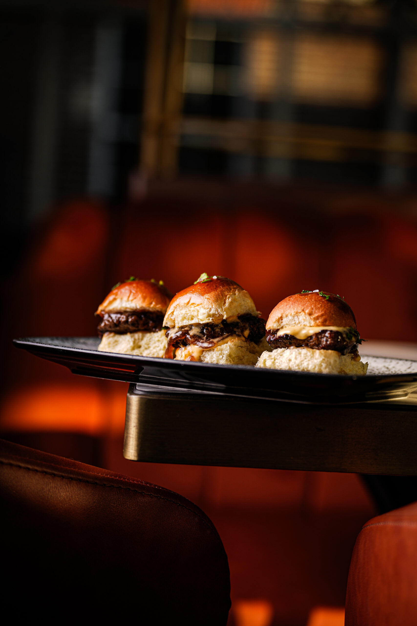 Mini beef sliders served at Citi Terrace